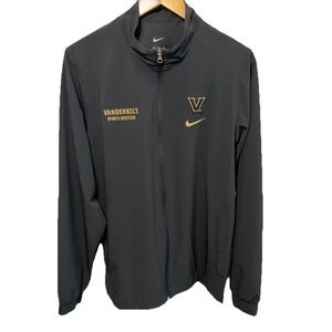 Nike Black Zip-Up Vanderbilt Commodores Sports Medicine Issued Jacket Men's RARE